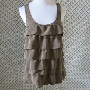 Central Park West Aritzia Racerback Ruffle Top Sml